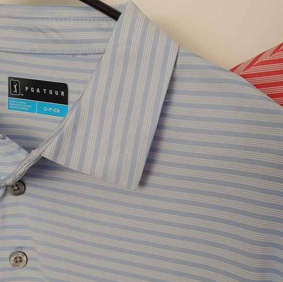 2 PGA Tour Golf Polos Men's Small - Picture 2 of 6